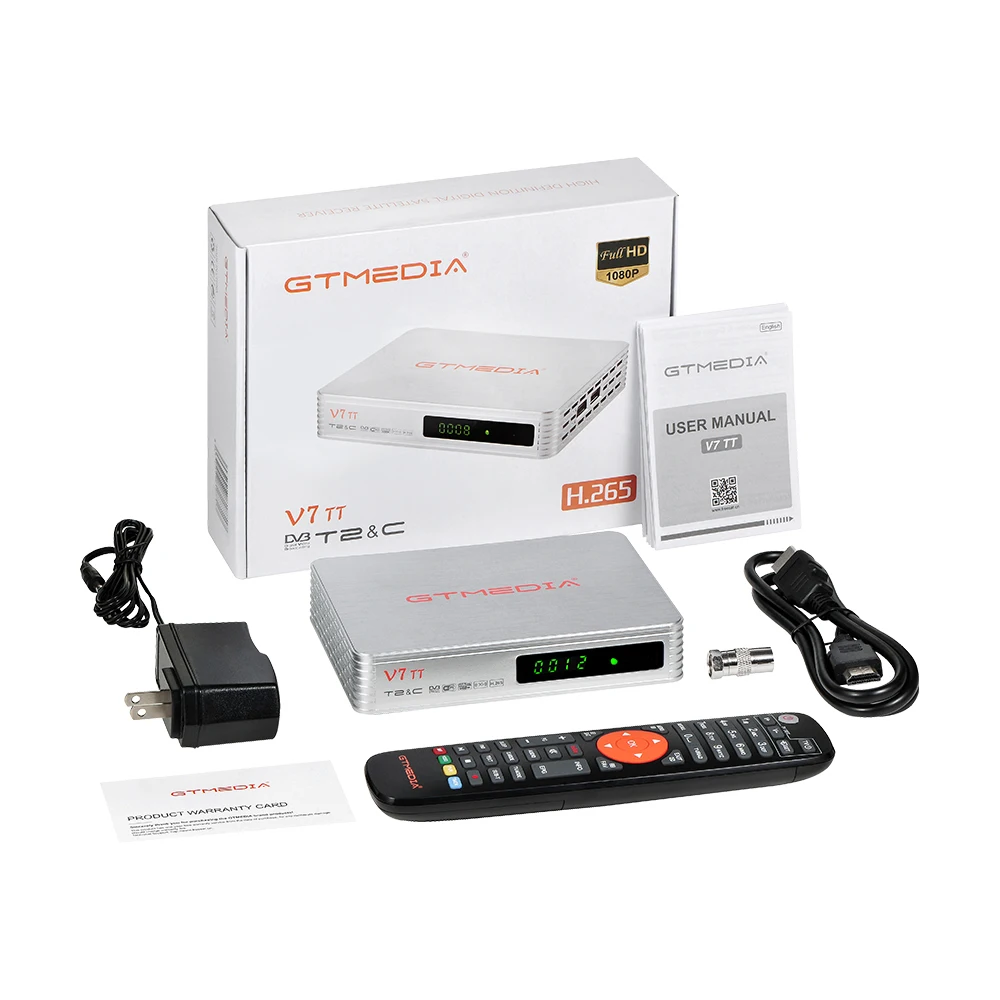 GTMEDIA V7 TT TV Receiver 1080P Full HD DVB-T/T2/Cable/J.83B Support Multi PLP USB PVR Ready | Электроника