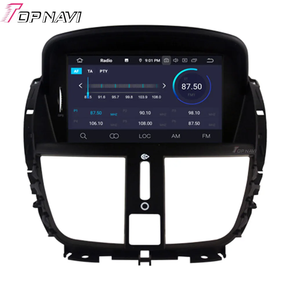 7 дюймов Android 9,0 автомобильный DVD мультимедийный плеер gps навигация для peugeot 207 2007- Автомобильный Радио стерео карта 2 DIN Авторадио