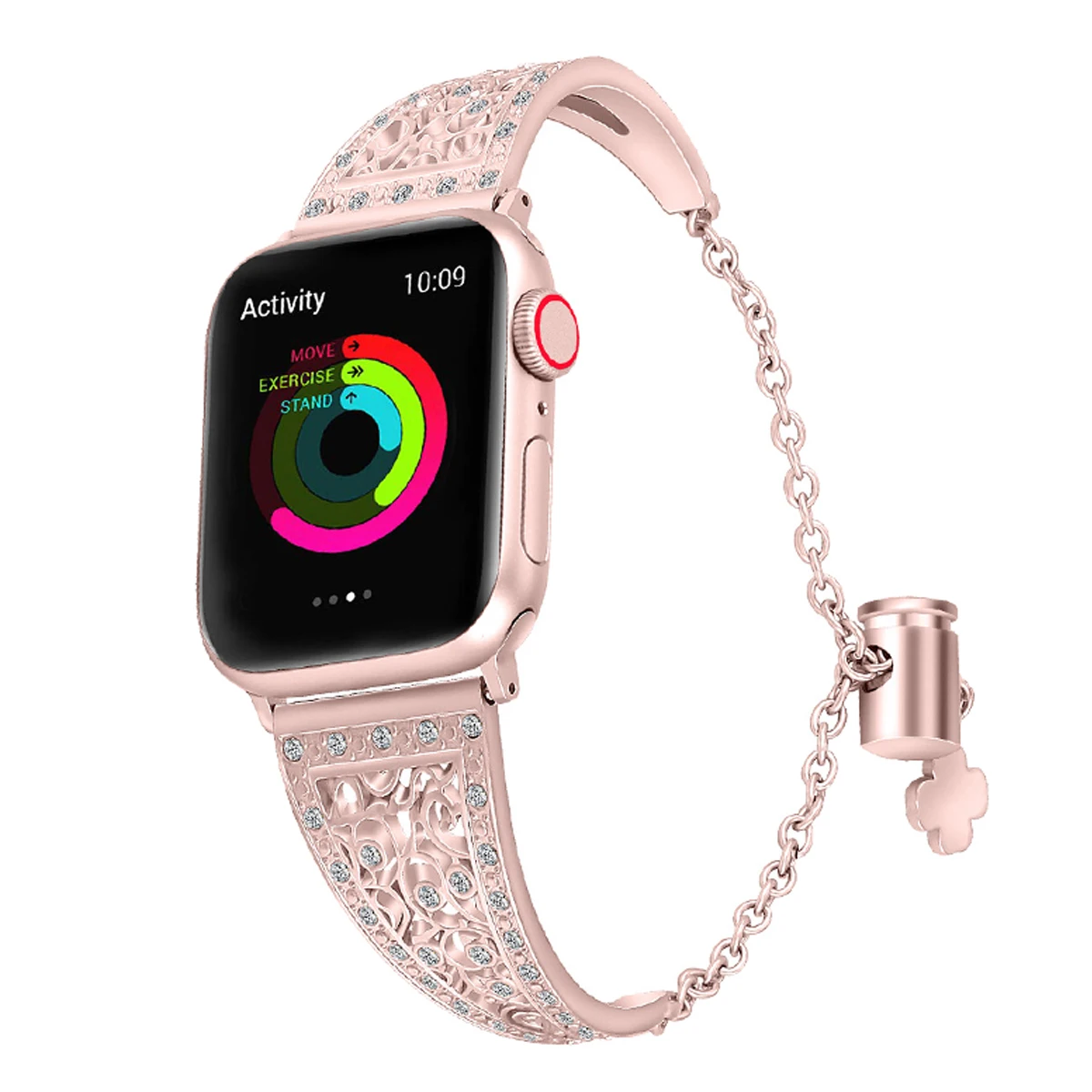 Ремешок для часов женский из нержавеющей стали браслет Apple Watch Series 1 2 3 38 42 40 44 мм 5