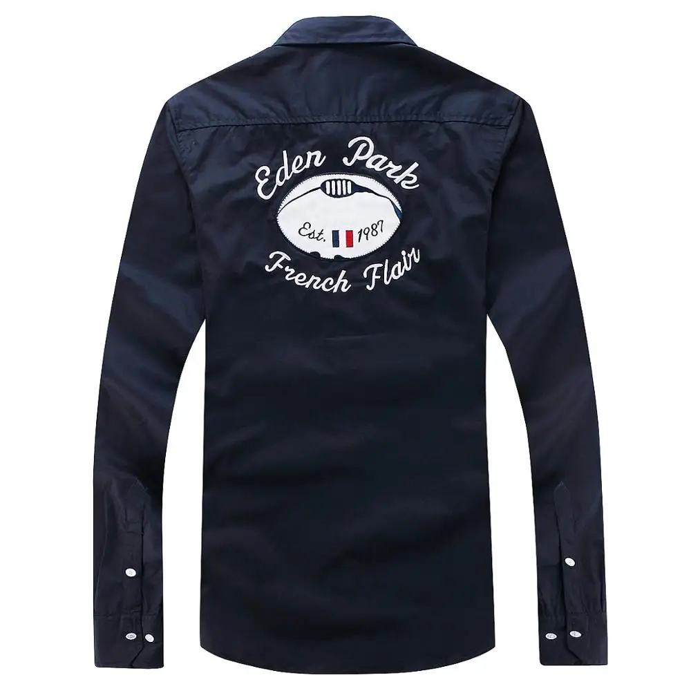 Camisa clásica de Eden-Park para hombre, camisa de manga larga para el verano, de algodón, regular, a la moda, informal, talla M a 3XL