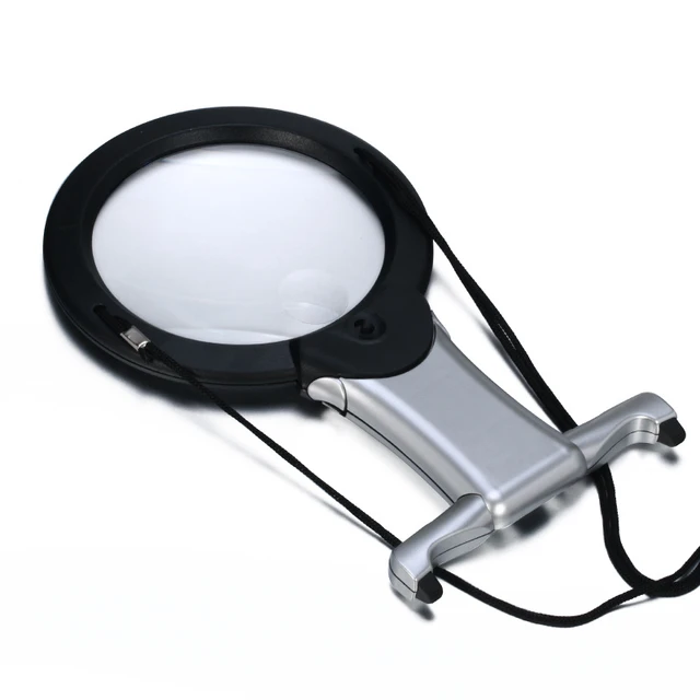 2024 New 3x Giant Hands Free Desktop Big Magnifying Glass with 4