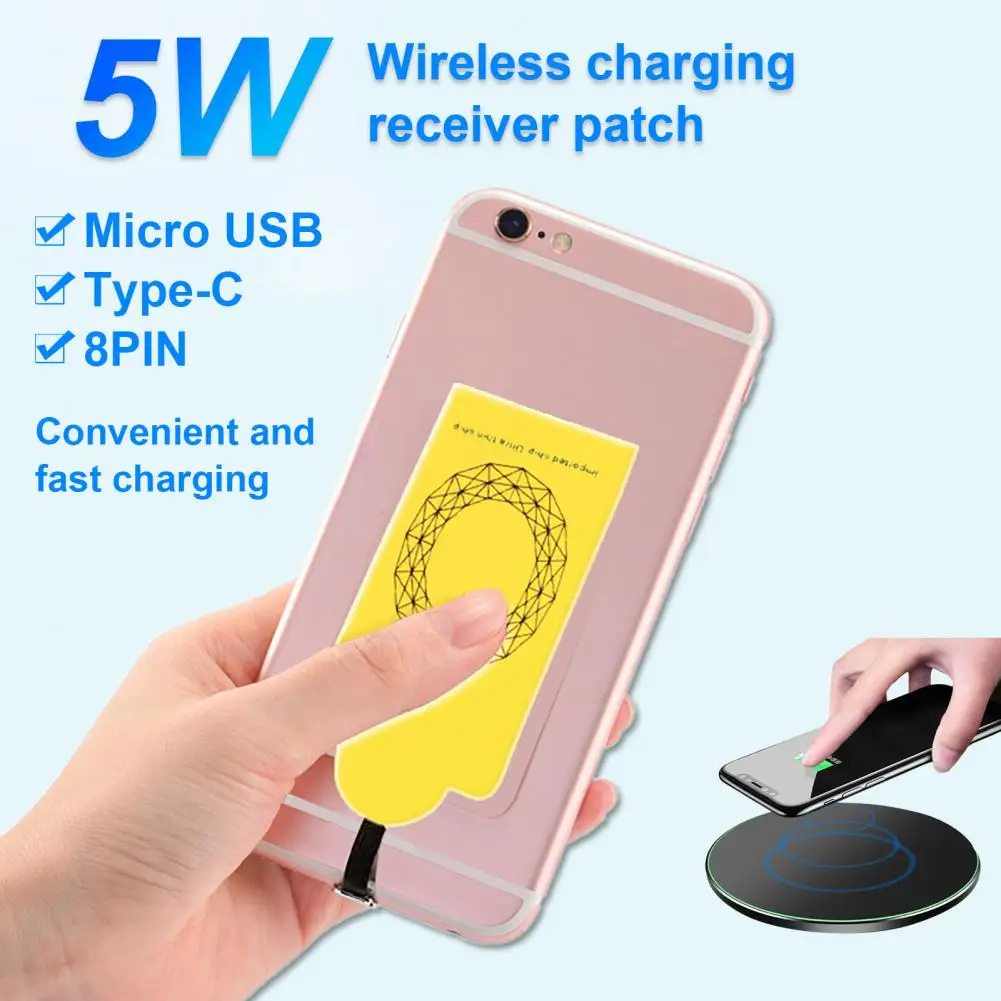 Wireless Charger Receiver Coil Quick Charging Efficient Heat Dissipation Ultra-thin Self-adhesive Smart Phone Wireless Charging