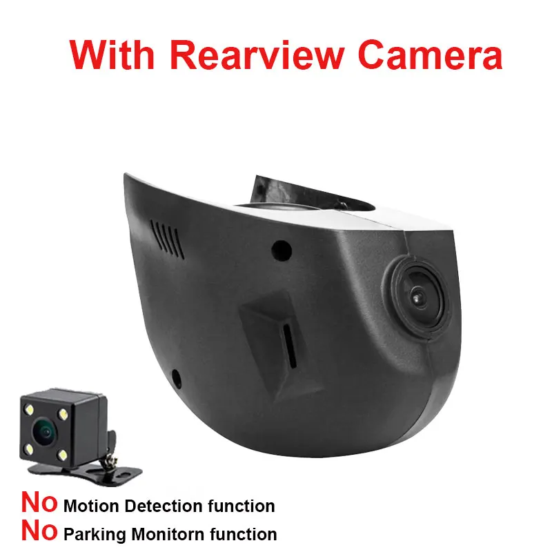 With Rear Lens Kampacar HD Автомобильный Wifi DVR Dash камеры видео-Рекордеры для Volkswagen Golf7 Golf 7 Sportsvan два видеорегистратора Автомобильные видеорегистраторы - Название цвета: With Rear Lens