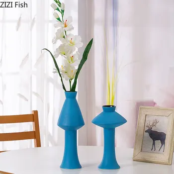 

Creative Ceramic Vase Decoration European Style Living Room Flowers Dried Flowers Flower Arrangement Water Culture Vases Flowers