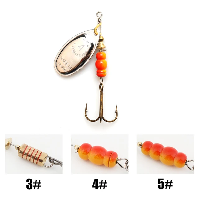 W.P.E Brand 1pcs Spinner Lure 6.5g/9.7g/13.4g Bass Fishing Bait Metal Spoon Lure Treble Hook Fishing Tackle Hard Lure CrankBaits 01