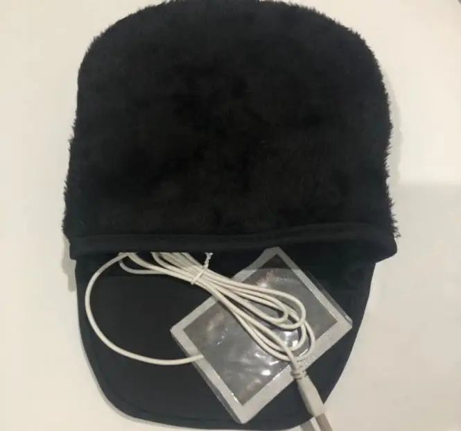 Usb силикагель грелка для рук коврик для мыши с креативным мультяшным нагревом теплый пояс протектор запястья утолщенный - Цвет: Черный