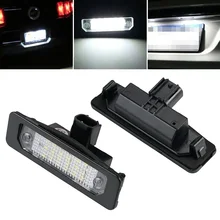 Bevinsee LED License Number Plate Lights For Ford Taurus Flex Mustang 2010 2011 2012 2013 2014 6500K LED License Plate Lamps