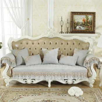 

3D European Style Sofa Cover Towel Slipcover Chenille Fabric Thick Sofa Modern Non-slip Sofa Couch Cover Corner Towel Mats 1PCS