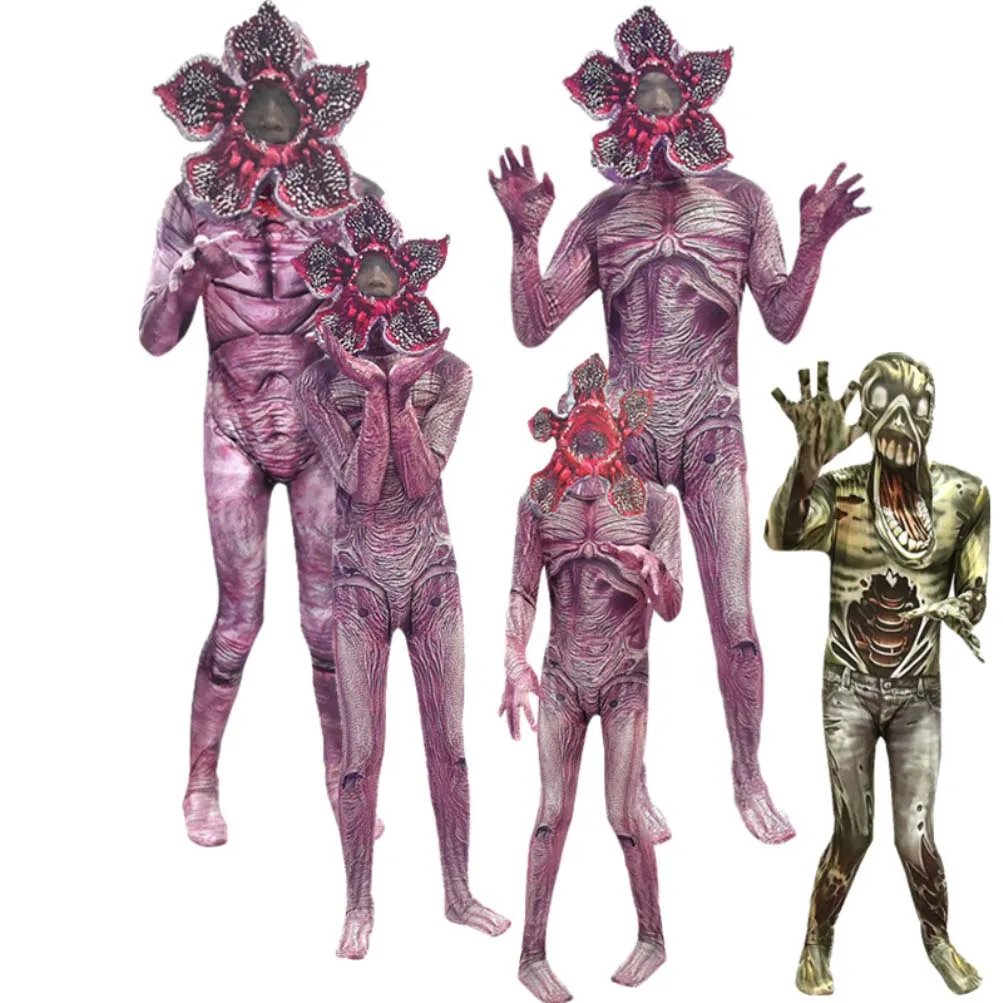 Demogorgon/костюм для Хэллоуина для детей, необычные вещи, человек-пожиратель, цветок, страшная крепостная маска, карнавальные Вечерние Маски