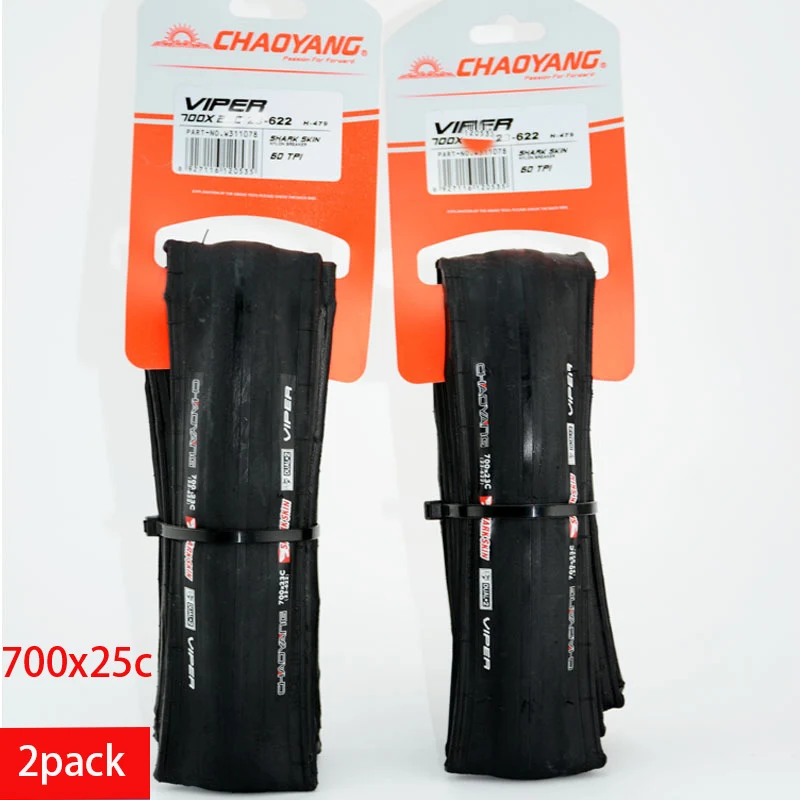Chaoyang велосипедная шина велосипедная Складная шина 27,5/26x1,95 700x23c 25c MTB дорожный велосипед прокол шин Защита сверхлегкие велосипедные шины - Цвет: 2pcs black 700x25c