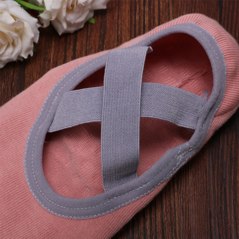 2023 Women Bandage Pilates Socks Silicone Anti-Slip Quick-Dry Yoga Socks Ladies Ballet Dance Cotton Sport Fitness Sock for Gym