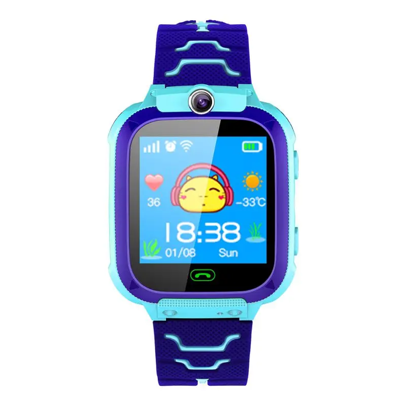 Водонепроницаемые Детские умные наручные часы с функцией позиционирования и SOS для Android и IOS - Цвет: L