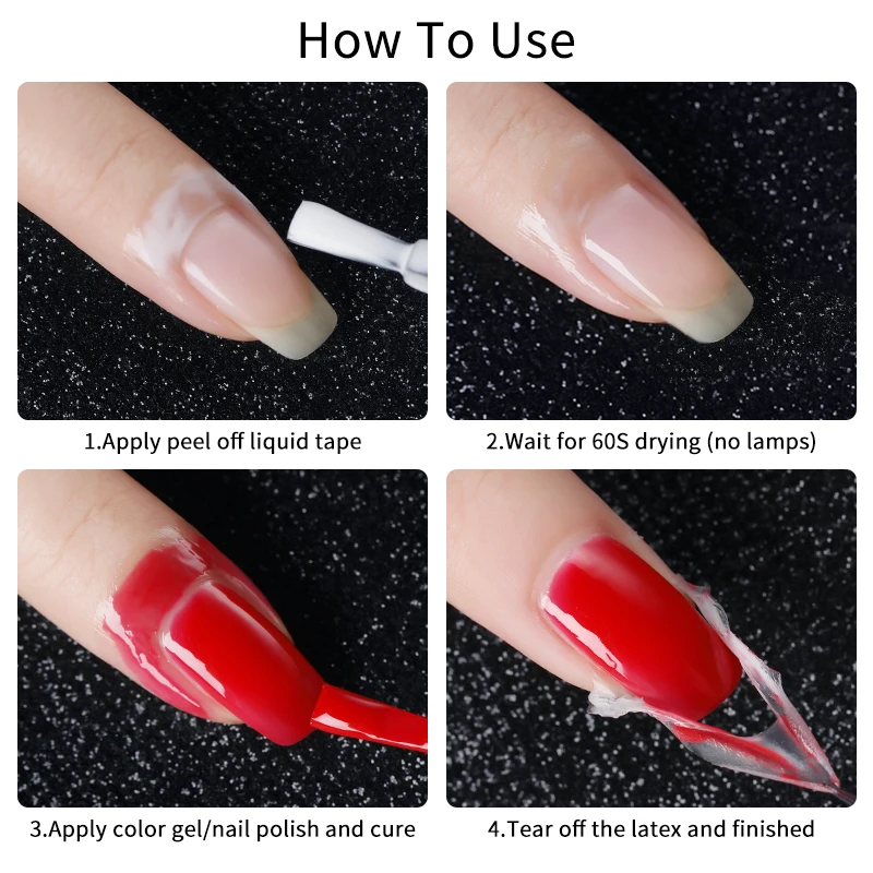 BORN PRETTY Peel Off Nail Latex Nail Tape Glue Nail Edge Protection Nail  Care Tool DIY Fast Dry Nail Varnish Manicure