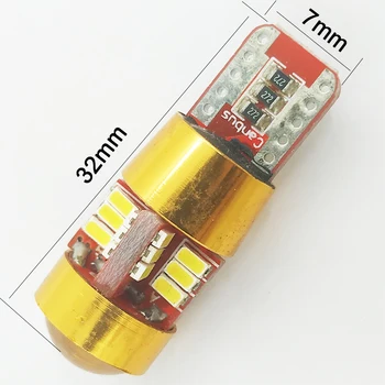 

20pcs T10 Canbus LED Interior Dome Reading W5w Auto Bulb Clearance Lights LED 12v 27 SMD 3014 Parking Reverse Brake Tail Light