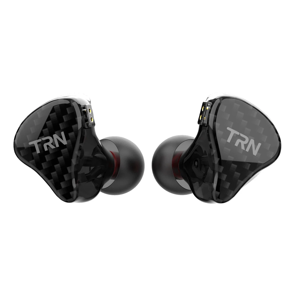 H2 Black No Mic TRN H2 наушники-вкладыши с динамическим приводом и монитором, спортивные наушники для бега, бас, Hi-Fi гарнитура, IEM, съемные 2-контактные наушники на заказ - Color: H2 Black No Mic