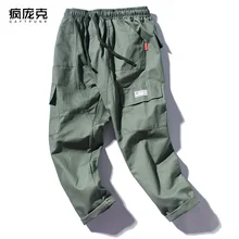 Штаны для мальчиков, детские зеленые повседневные льняные мужские в стиле хип-хоп, большие размеры, Calca Camuflada Masculina Army Hosen, одежда GG50ck062