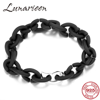 

lucky beads Men Bracelet black Hard Rubber Bracelets Fashion accessories for women handmade gift