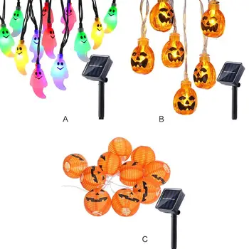 

Halloween Lights LEDs Wizard Pumpkin String Lights Pumpkin lantern Decoration for IDorm, Deck, Patio, Backyard, House, Wedding