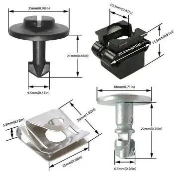 

4A0805163 Engine Undertray Fastener 4A0805121A TT Mk1 8D0805121 20 PCS