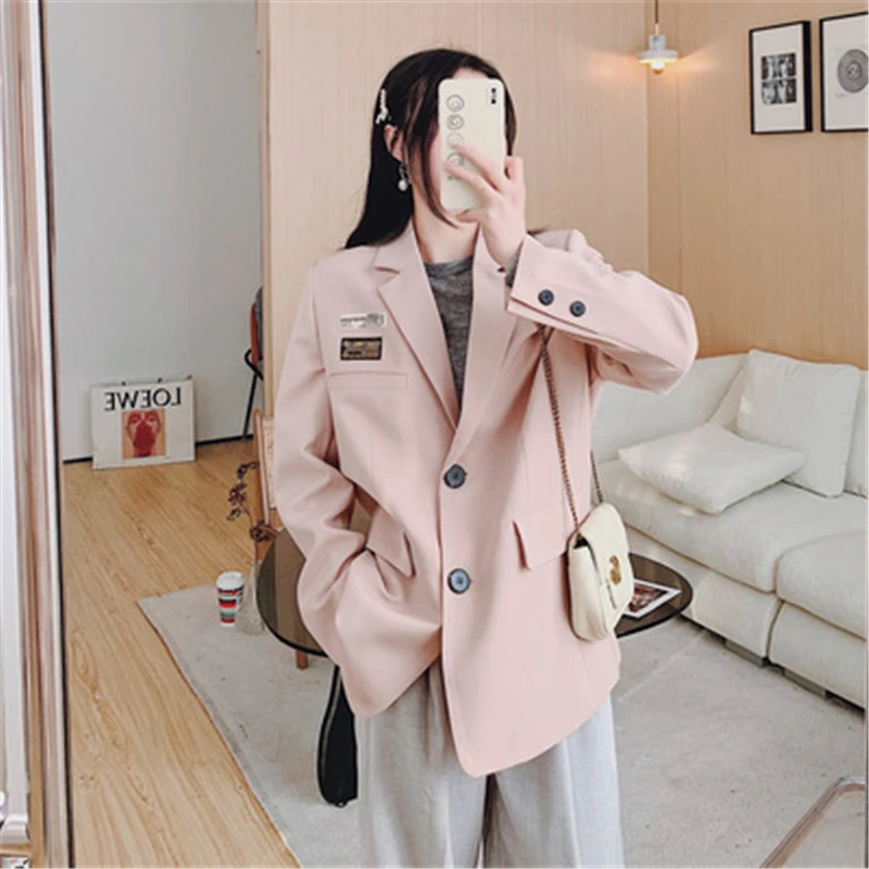 

2023 Spring Slim Small Suit Coat For Women Jacket Korean Antumn Casual Three Color Trench Coat Newest Female Coat Work Wear Coat