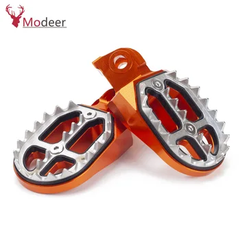 

2019 CNC Wide Billet Motorcycle Footrests Foot Pegs Pedals Rear Black Blue Orange Fit For KTM 790Adventure/R 790 Adventure R
