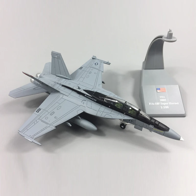 1/100 масштаб США Hornet F-18 F/A-18 Боинг военная ракета бомбардировщик модель игрушка истребитель армии ВВС литой металлический самолет модель игрушки