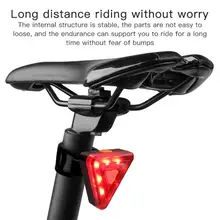 USB akumulator kolarstwo Taillight bezpieczeństwo jazdy w nocy lampka ostrzegawcza LED rowerowy tylne światło trójkąt rowerowe światło tylne tanie tanio WHeeL UP CN (pochodzenie) Bicycle Light Sztyc rowerowa Baterii