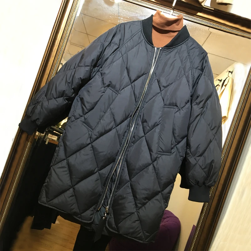 Autumn And Winter New Women Long Thick Down
