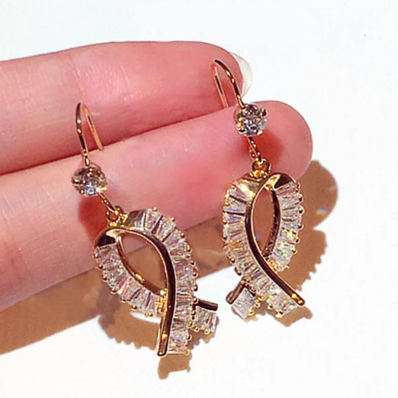 Huitan Fancy Cross Design Dangle Earrings Fashion Ear Accessories for