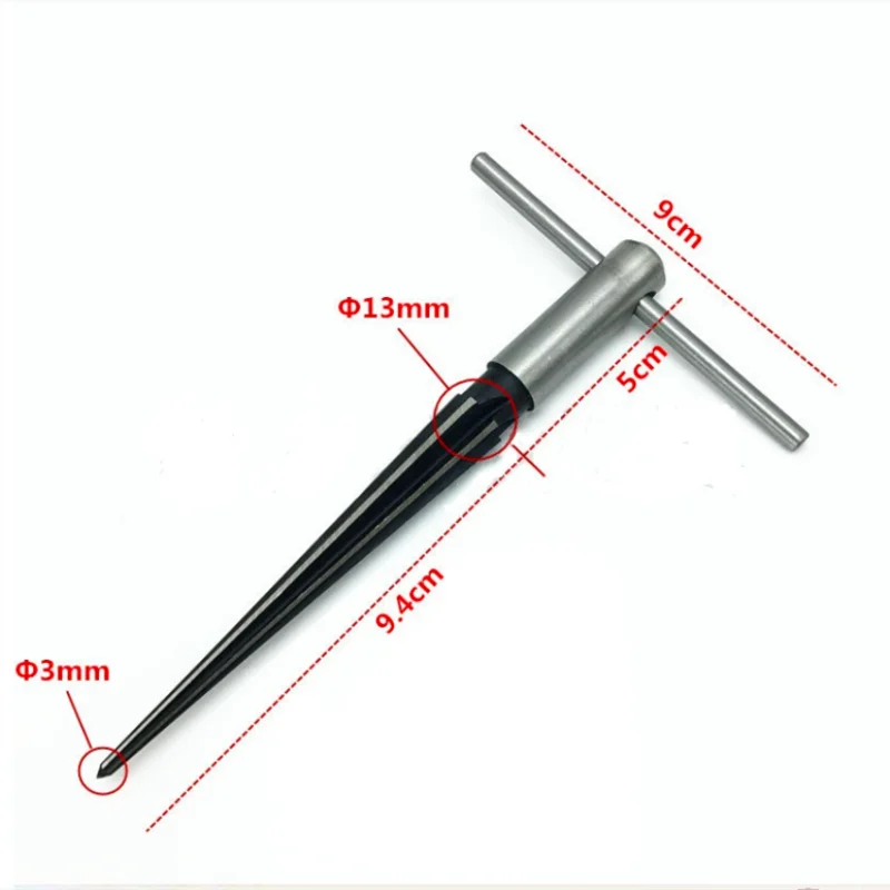 1pcs 3-13mm 5-16mm hand reamer T-shank taper reamer chamfering counterhead cutting tool with wood cutting tool core drill