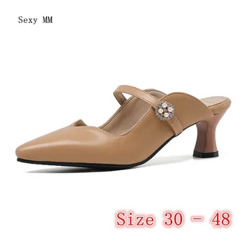 

Women Sandals High Heel Shoes Slingback Woman High Heels Ladies Pumps Small Plus Size 30 31 32 33 -40 41 42 43 44 45 46 47 48