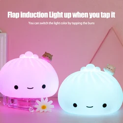 Veilleuse Led colorée douce pour enfants et adultes, décoration de chambre à coucher, cadeaux de vacances 