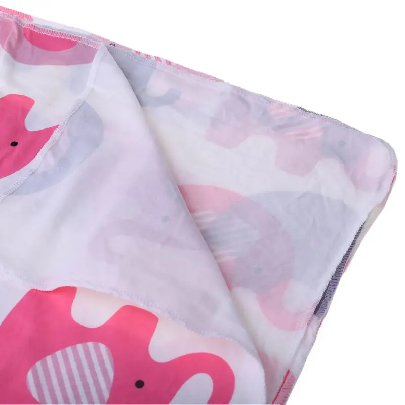 

2Pcs Cute Cartoon Wrapped Blanket Towel with Bow-knot Headband for Baby Infants R2JF