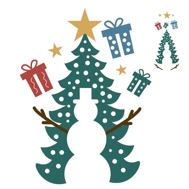 

DiyArts Christmas Tree Dies Metal Cutting Dies New 2019 for Card Making Scrapbooking Embossing Cuts Stencil Gift Craft Dies
