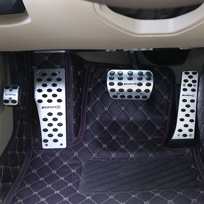 Педаль из алюминиевого сплава для Mercedes Benz C E S GLK SLK CLS sl-класс W203 W204 W211 W212W210 AMG, ускоритель Тормозная подставка для ног