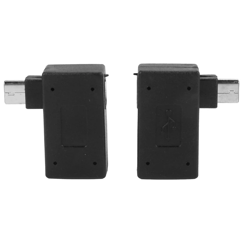 1 пара (левая + правая) 90 градусов Угловой Micro-USB 2 0 хост-адаптер OTG с USB разъемом