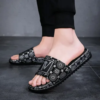 Alternative view of Slipper Home Slides Bathroom Flip Flops Men Slippers Sandals Fashion Non-slip Shoes