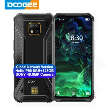 Перейти на Алиэкспресс и купить Модульный усиленный мобильный телефон DOOGEE S95 Pro, Helio P90 восемь ядер, 8 Гб 128 ГБ, 6,3-дюймовый дисплей, 5150 мАч, камера 48 МП, Android 9, IP68/IP69K