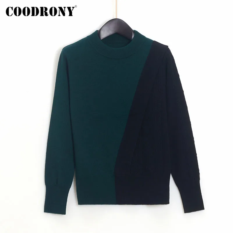 COODRONY Brand 2020 Autumn Winter Elegant Slim Pullover Sweaters Women Knitting Merino Wool Casual Warm Female Jumpers W1116