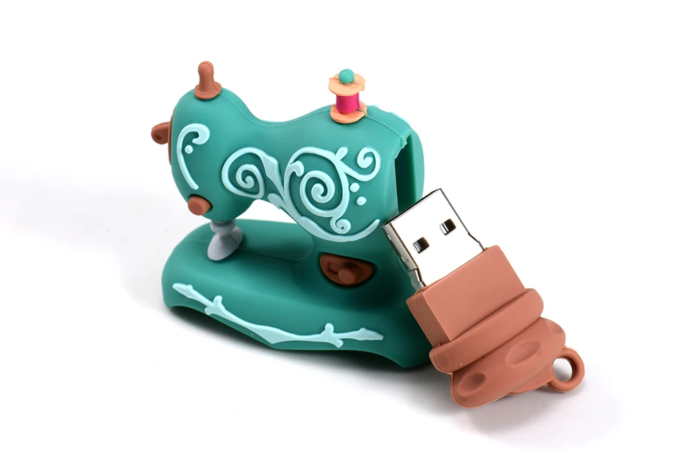JASTER мультфильм USB2.0 флеш-накопитель швейная машина ручка-накопитель 4 ГБ 8 ГБ 16 ГБ 32 ГБ 64 Гб 128 ГБ U диск Свадебная памятная G