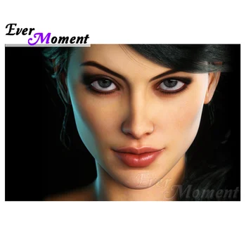 

Ever Moment Diamond Painting Handsome Girl Full Square Resin Drills Diamond Mosaic Embroidery Hobbies Handicrafts Decor 4Y233