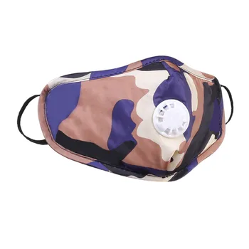 

Adult Reusable Filter Dustproof Respirator Camouflage Breathable Facemasks mouth face cover Washable care Reusable masque