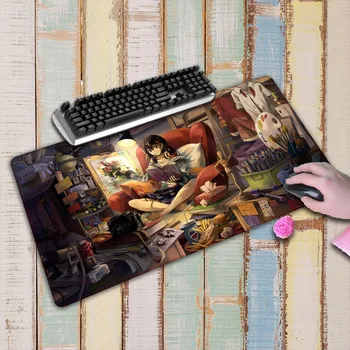 

Anime Large Gaming Mouse Pad Lockedge Game Mouse Mat For Laptop Keyboard Pad Desk Mat For Notebook Lol Gamer Mousepad