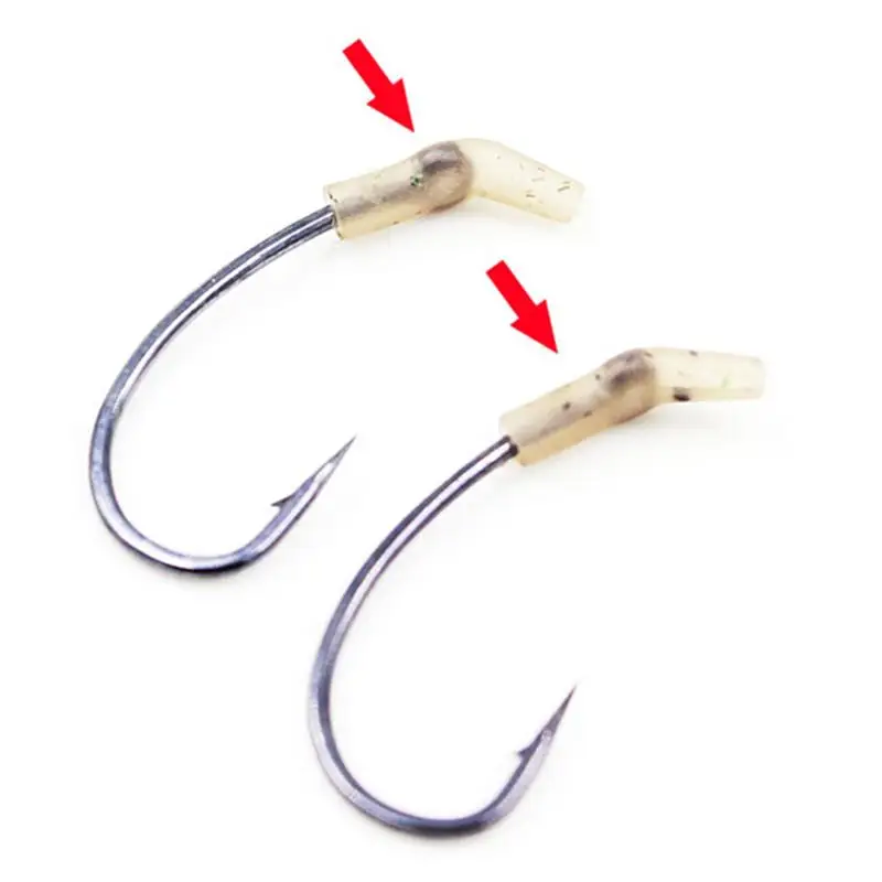 

10pcs Portable Anti-tangle Sleeves Color Small Bent Fishing Hook Line Aligner Carp Fishing Angling Tackle Accessories