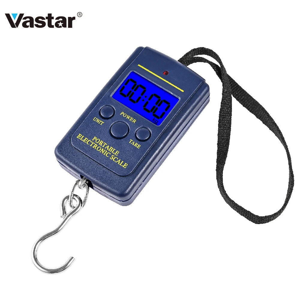 Vastar цифровые мини весы для рыбалки Портативные электронные до 40 кг багажа