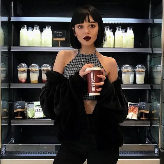 Peruvian Short Straight Human Hair Bob Cut With Bangs photo review