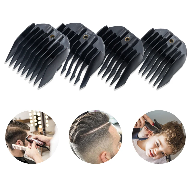 4 Pcs Guide Comb Set Hair Trimmer Attachment Tools Salon