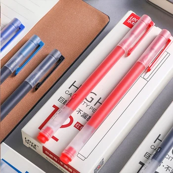 

3pcc/lot Simple and Transparent 0.5mm Blue Black Red Ink Pen Office School Students Exame Gel Pen for Writing Kawaii Stationery
