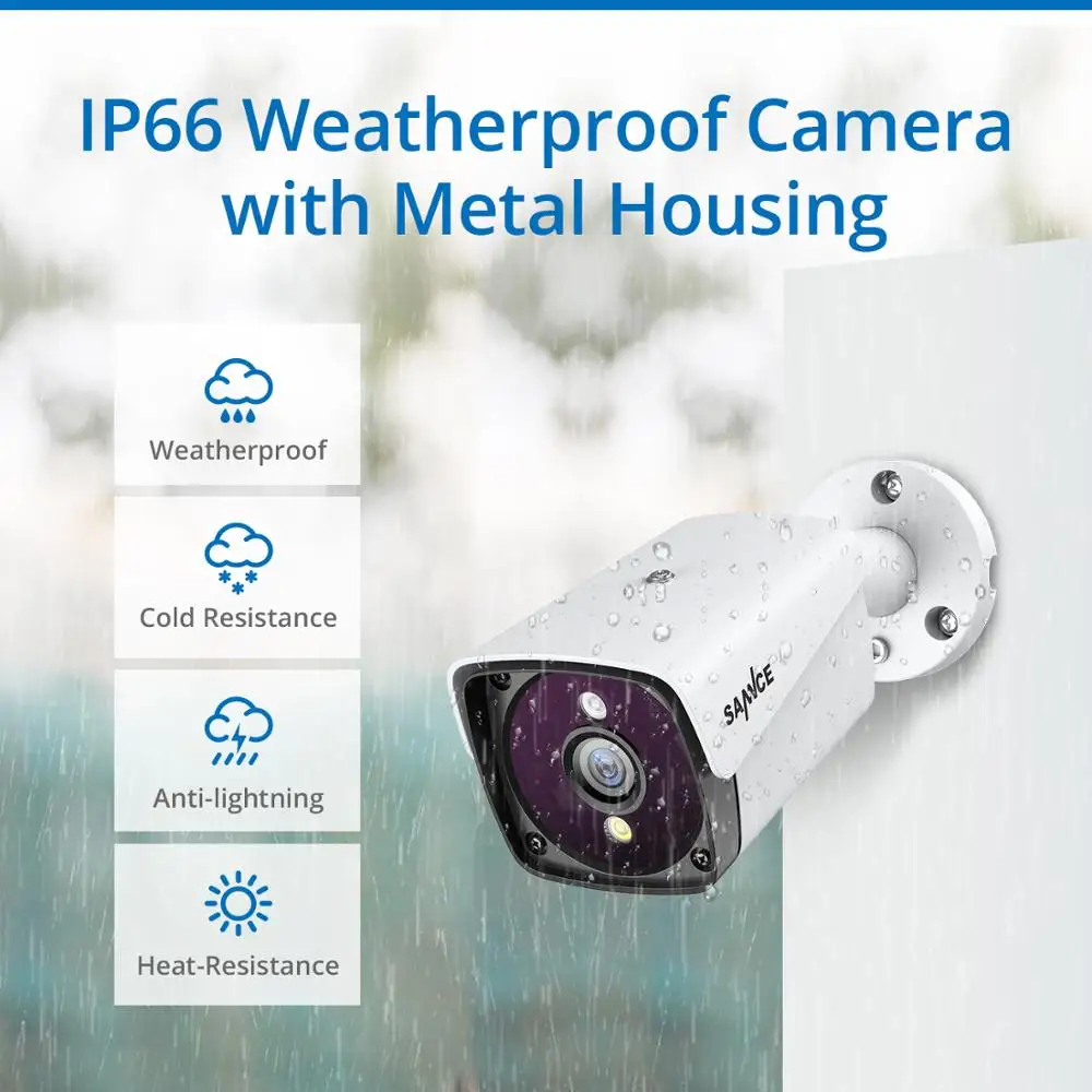 SANNCE 5MP Überwachungskamera Set 4 Stück 5MP Kameras nur für SANNCE 5MP XVI DVR Videoüberwachung System SANNCE 5MP Überwachungskamera Set 4 Stück 5MP Kameras nur für SANNCE 5MP XVI DVR Videoüberwachung System