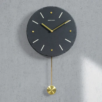 

Simple Nordic Wall Clock Large Pendulum Silent Art Living Room Wall Watch Reloj Mural Moderno Modern Design Home Decor MM60WC